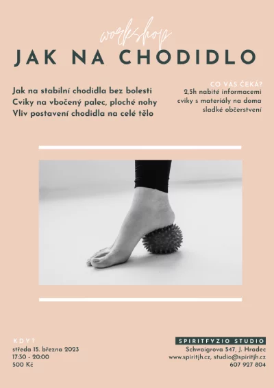 plakat jak na chodidlo spiritfyzio jindrichuv hradec